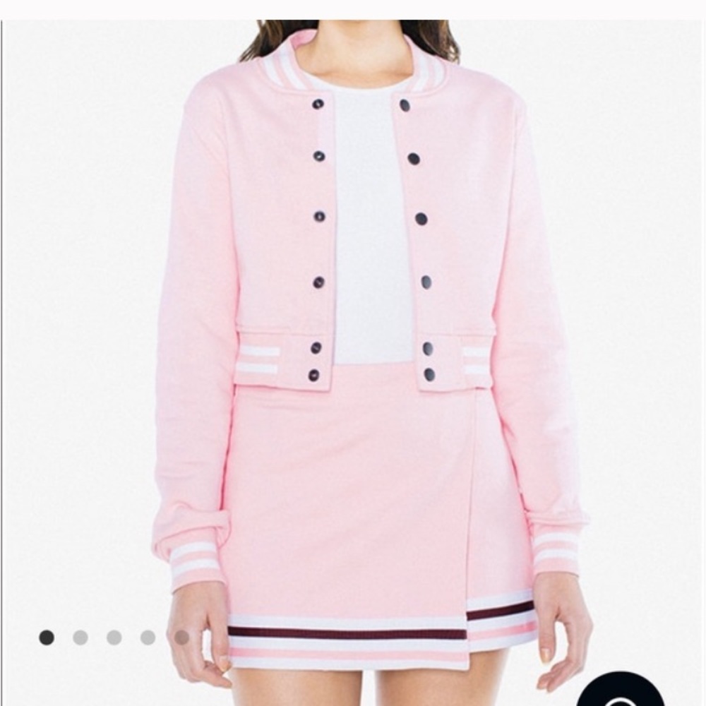 American Apparel Heavy Terry Cropped Club Jacket M